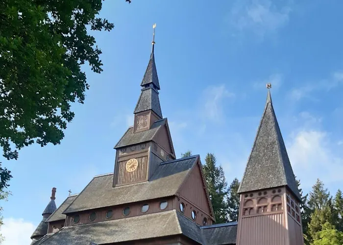 Kaminfeuer Hahnenklee - Ausblick Bis Zur Stabkirche * Goslar
