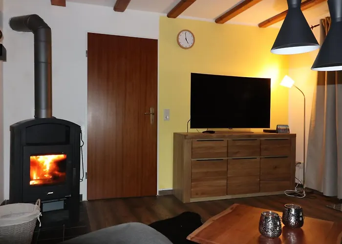 Kaminfeuer Hahnenklee - Ausblick Bis Zur Stabkirche Apartman